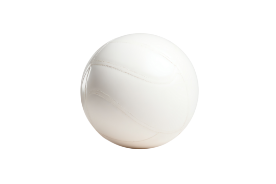 White volleyball on a black background, ideal for sports-related themes and design.
