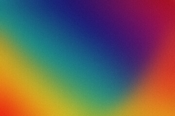 Spectrum of Color Abstract Gradient with Grainy Texture Creates a Captivating Visual Display of Harmonious Transitions and Subtle Imperfections