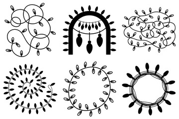 Christmas Lights Garland Decorations Set