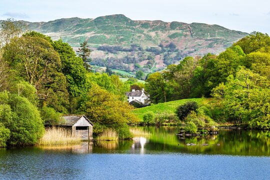 Rydal Water, Rydal, Ambleside, Lake District, Westmorland, Cumbria, England