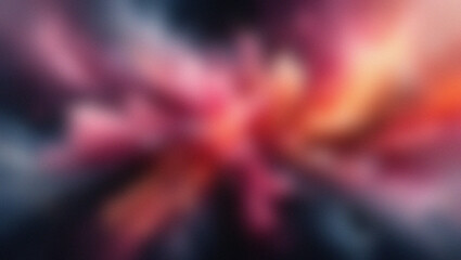 Abstract Burst of Pink Red and Orange Colors Soft Focus Explosion Background image photo