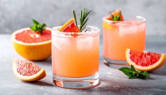 Paloma Tequila Cocktail with Grapefruit and Soda