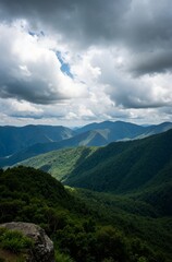 Naklejka premium mountain landscape in the summer