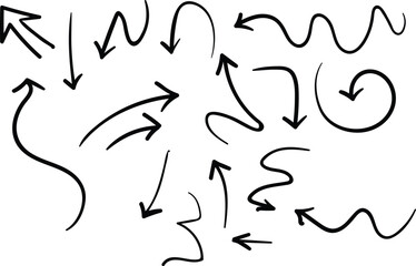 hand drawn arrow doodle