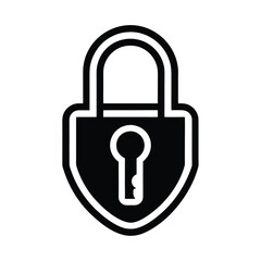 Encryption Key Icon Flat Vector