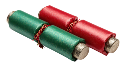 old binoculars on white background