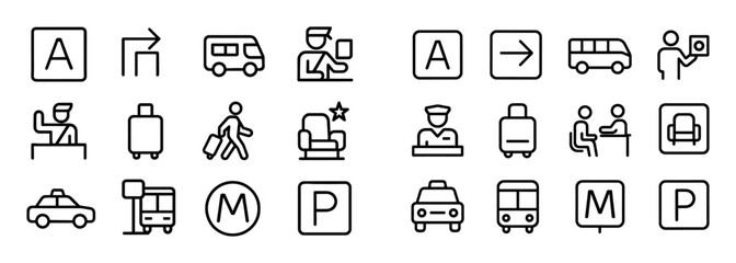 Airport Icon Grid