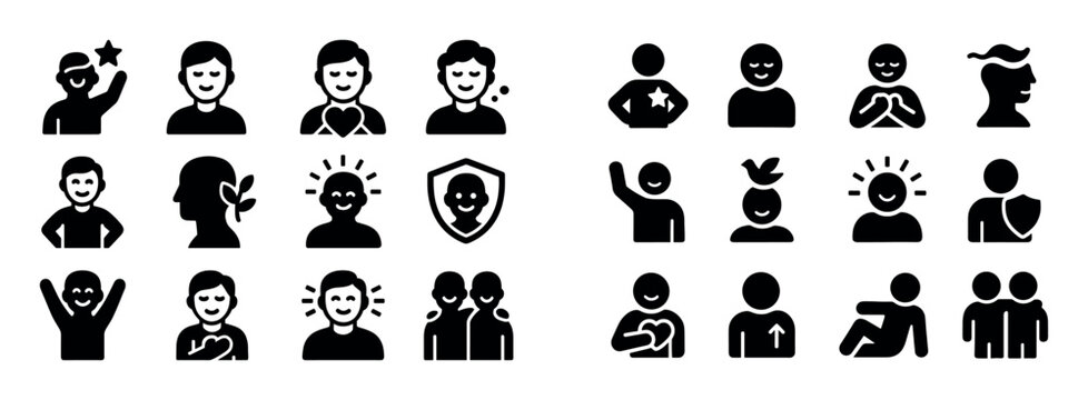 Self-Acceptance Icon Set