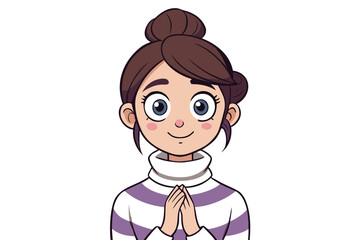 Obraz premium vector illustration of a woman