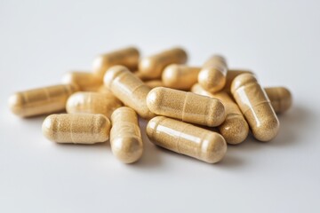 Functional food supplements showcase minimalism in design and health benefits for wellness seekers