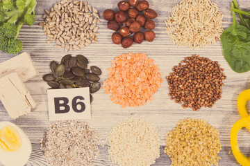 Healthy nutritious food as source natural vitamin B6, fiber and other minerals