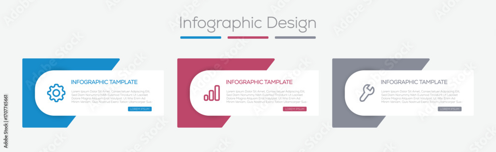 Poster infographic design template. 5 step column infographic template can be used for workflow layout, dia
