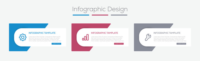 Infographic design template. 5 step column infographic template  can be used for workflow layout, diagram, annual report, web design. Vector illustration. 
