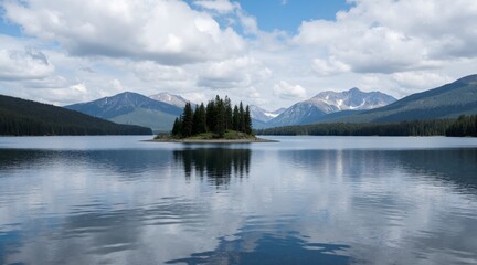 mountain lake in the mountains