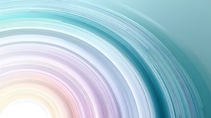 Soft radial chart with pastel arcs