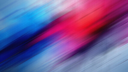 Abstract Diagonal Streaks of Blue Red and Purple Hues Keywords: abstract, background, blue, red, purple, diagonal, streaks, motion, blur, light, color, gradient, vibrant, dynamic, design, art