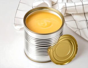 Open Can of Sweetened Condensed Milk