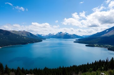 mountain lake in the mountains