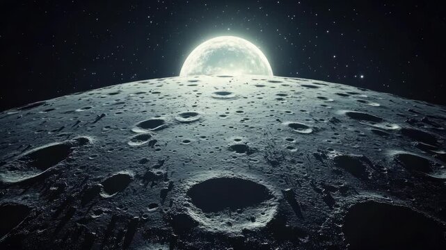  of a moon with a clear celestial body above it, showcasing the beauty and mystery of space.