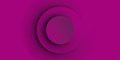 Abstract trendy gradient shapes composition elegant hipster futuristic | Modern 3d geometric circle shape dark magenta colour background | Vector illustration