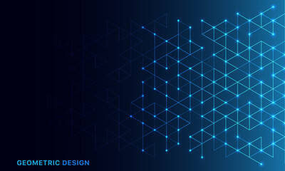 Abstract technology background with a geometric pattern of triangle shapes