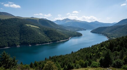 Obraz premium mountain lake in the mountains