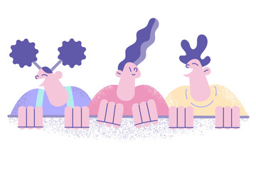 Happy childhood, copy space text concept