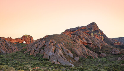 sunrise in the mountains