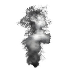Dynamic Abstract Smoke Cloud Steam Effect on Black Background