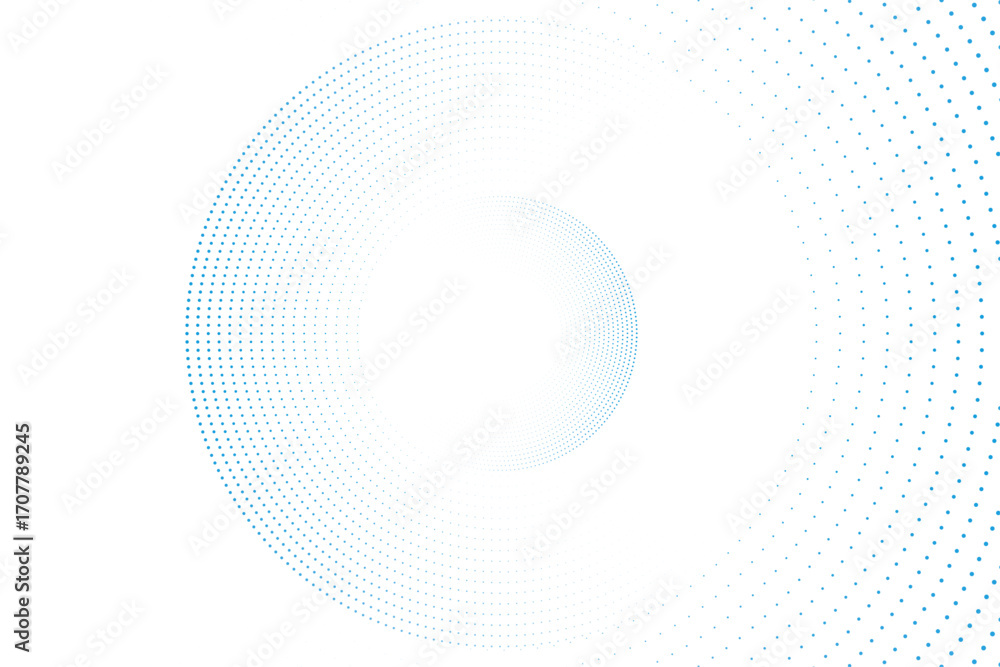 Aufkleber abstract gradient background with 3d circle shape | geometric cyan 3d circle with luxury thin dotted