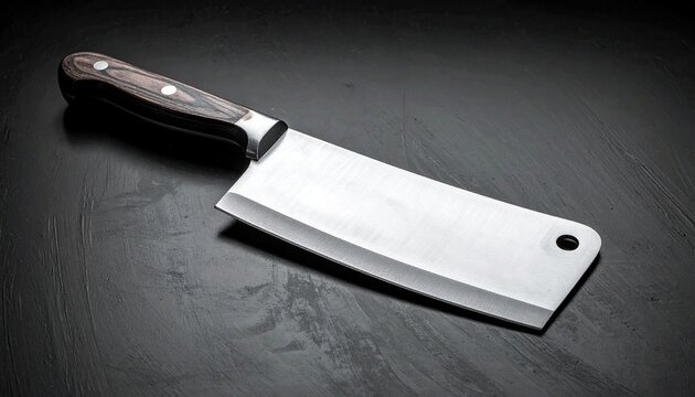 Knife on a black background