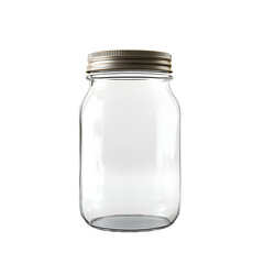 Elegant Decorative Mason Jar on White Background for Home Decor Ideas and Crafts