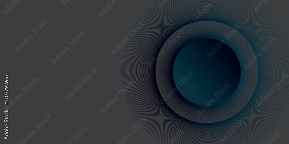 Poster abstract gradient background with 3d circle shape | geometric circle with luxury thin stroke pattern