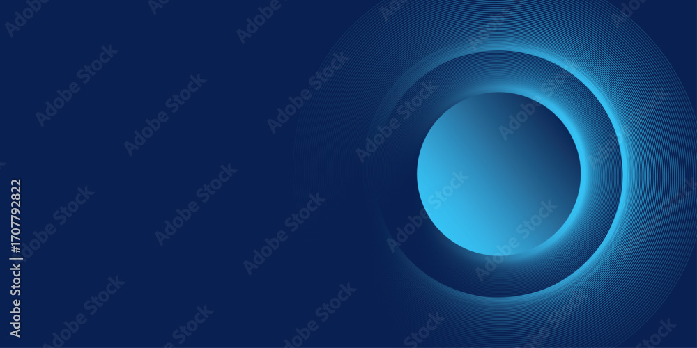 Poster abstract gradient background with 3d circle shape | geometric circle with luxury thin stroke pattern