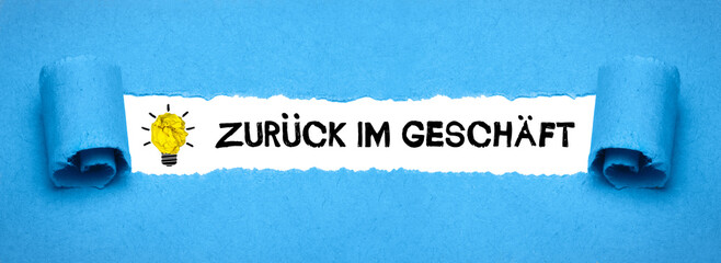 Zurück im Geschäft	
