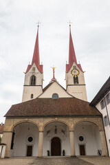 Obraz premium Facade of Muri Abbey in the Canton of Aargau, Switzerland