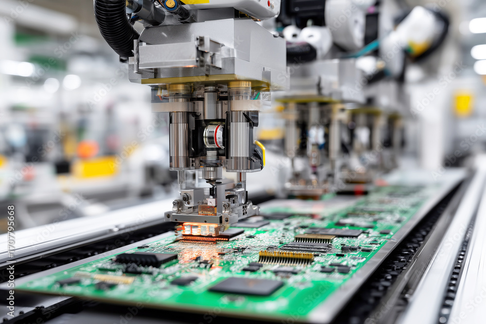 Poster advanced robotics applying precision techniques in circuit board manufacturing process
