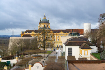 The famous Melk Abbey in the Wachau region of Austria