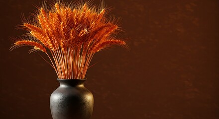 A quiet celebration of harvest&mdash;golden wheat glows in soft light, casting shadows that whisper warmth and simplicity.