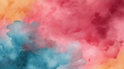 Fototapeta premium Abstract watercolor wash textures, soft blended pigments