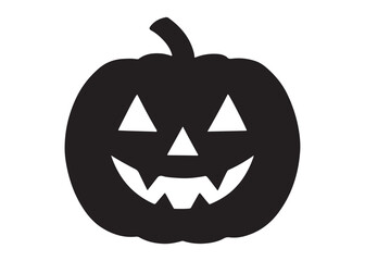 halloween pumpkin with face logo silhouette vector, pumpkin face vector silhouette illustration, jack-o-lantern with pumpkin logo silhouette, pumpkin with funny face logo silhouettes vector