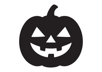 halloween pumpkin with face logo silhouette vector, pumpkin face vector silhouette illustration, jack-o-lantern with pumpkin logo silhouette, pumpkin with funny face logo silhouettes vector
