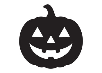 halloween pumpkin with face logo silhouette vector, pumpkin face vector silhouette illustration, jack-o-lantern with pumpkin logo silhouette, pumpkin with funny face logo silhouettes vector
