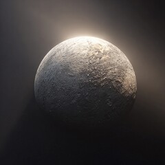 Naklejka premium A celestial sphere, bathed in soft light