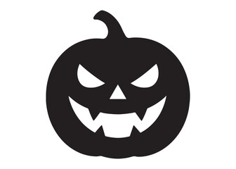 halloween pumpkin with face logo silhouette vector, pumpkin face vector silhouette illustration, jack-o-lantern with pumpkin logo silhouette, pumpkin with funny face logo silhouettes vector