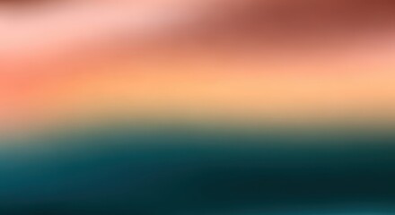 Abstract blurry gradient background with warm and cool color transition