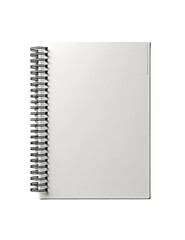 Blank spiral-bound notebook
