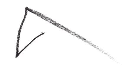 Hand drawn black pencil lines, circles, stripes and squiggly lines on transparent background.