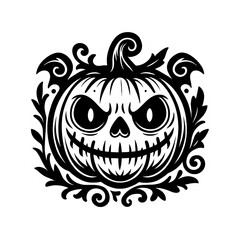 haunted-mirror-with-ghostly (3000 x 3000 px) - pumpkin-with-gothic-carvings