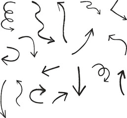 hand drawn arrow doodle